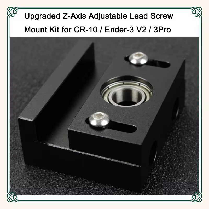 Accessoire d'imprimante 3D : kit de montage de vis mère réglable sur axe Z amélioré pour CR-10 / End