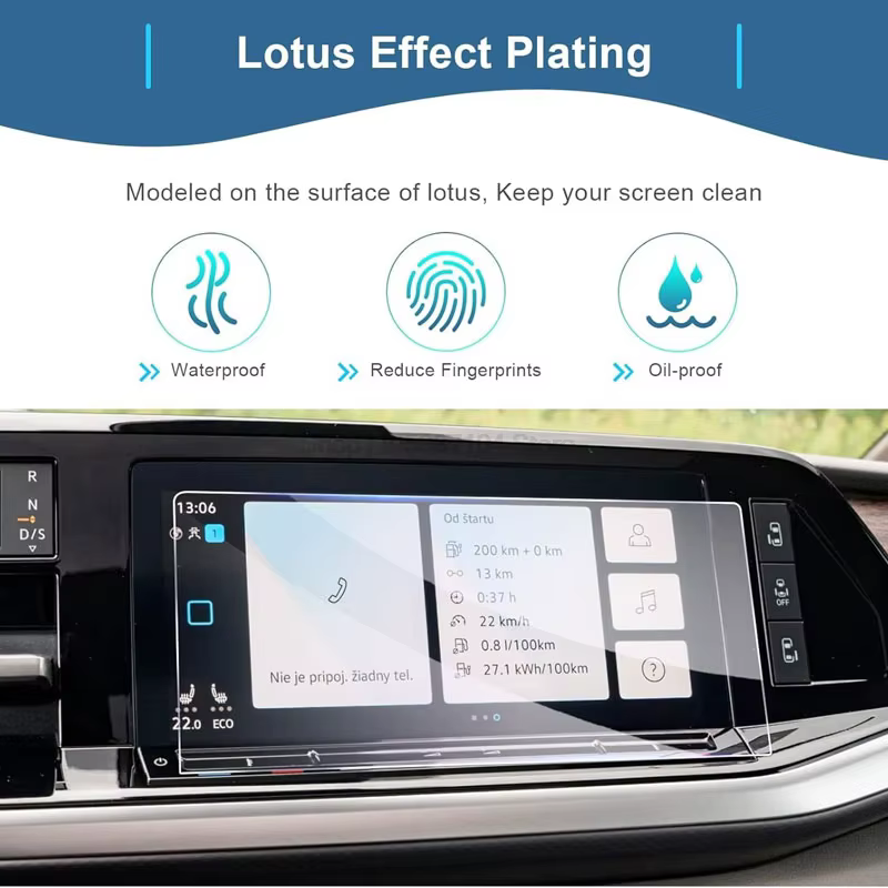 Verre trempé pour Volkswagen VW Multivan T7 2022-202510 pouces, écran de Navigation GPS pour voiture