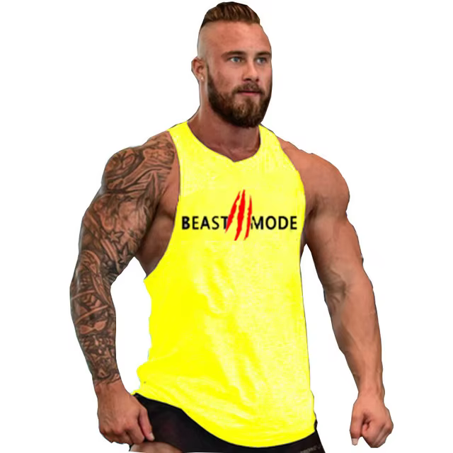 Muscular Man FibrSweatshirt pour hommes, Stringer Gym Top, Vêtements pour hommes, Vêtements de fitne