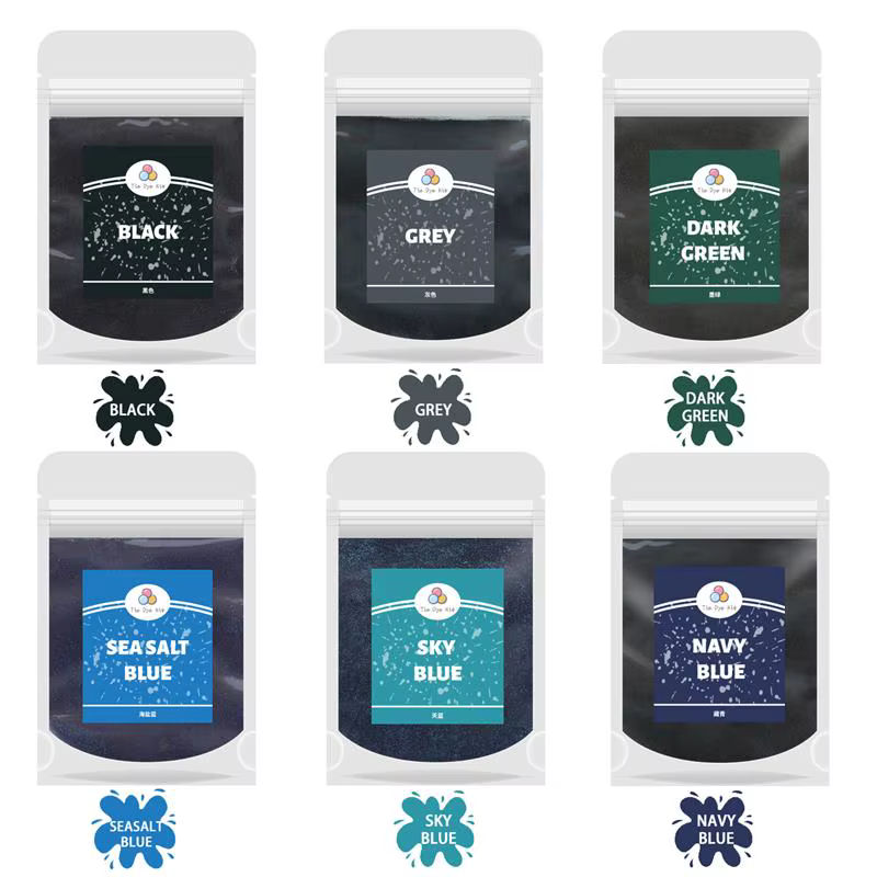 Poudre de Teinture en Tissu pour Vêtements Anciens, Pigments Reconditionnés, Changement de Documents