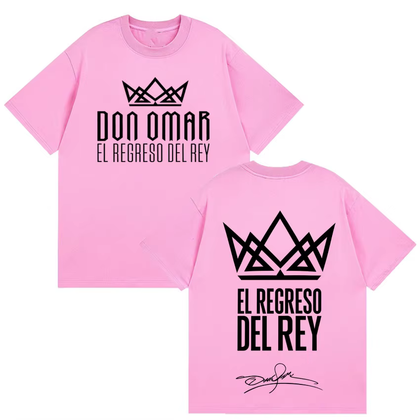 T-shirts imprimés du rappeur Don Omar The Last King Tour 2026, T-shirts à la mode pour hommes et fem