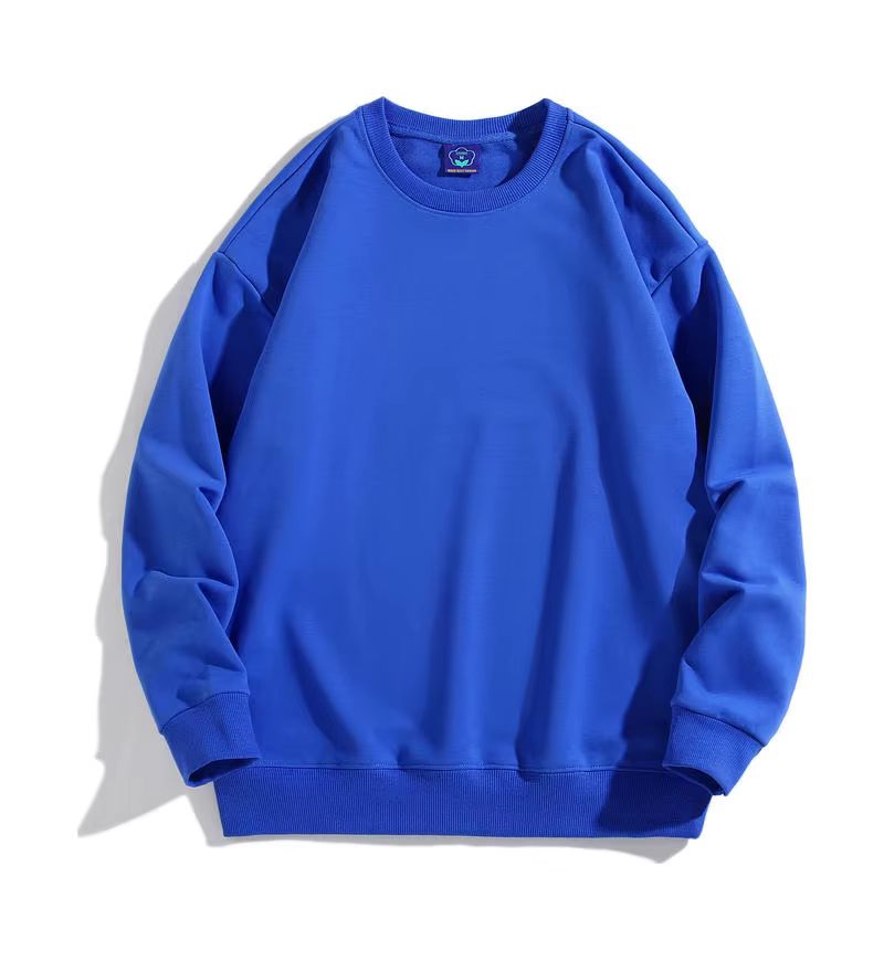 Sweat-shirt à manches longues avec logo personnalisé pour hommes et femmes, pull monochrome, sweats 