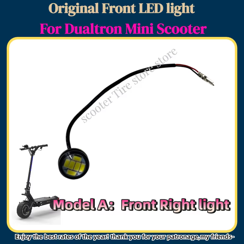 Original Dualtron pièces avant LDE lumière pour Dualtron Mini Scooter électrique lumière LED phare a