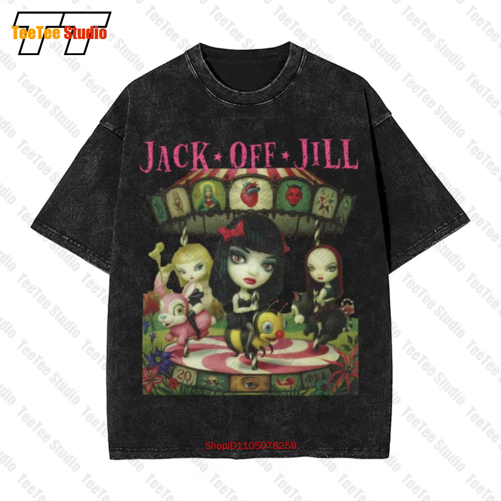 Jack Off Jill T-shirt surdimensionné vintage VC1U