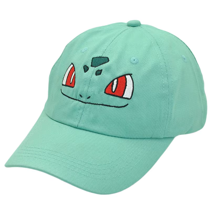 Casquette de baseball Pokemon Bulbasaur, casquette de sport en coton pour hommes et femmes, chapeau 