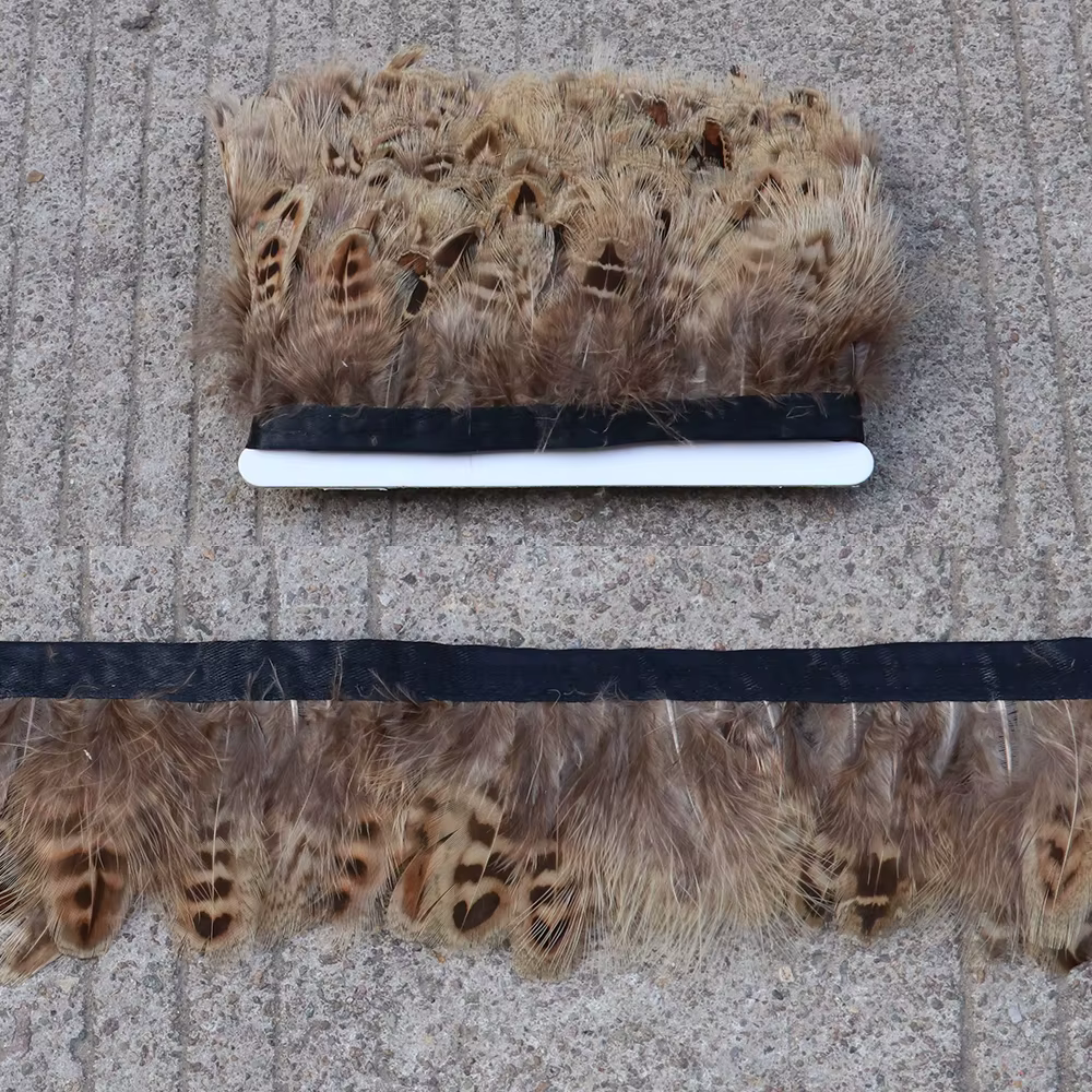 Plumes de faisan 10 mètres, garnitures pour vêtements, couture artisanale, plumes naturelles, jupe à