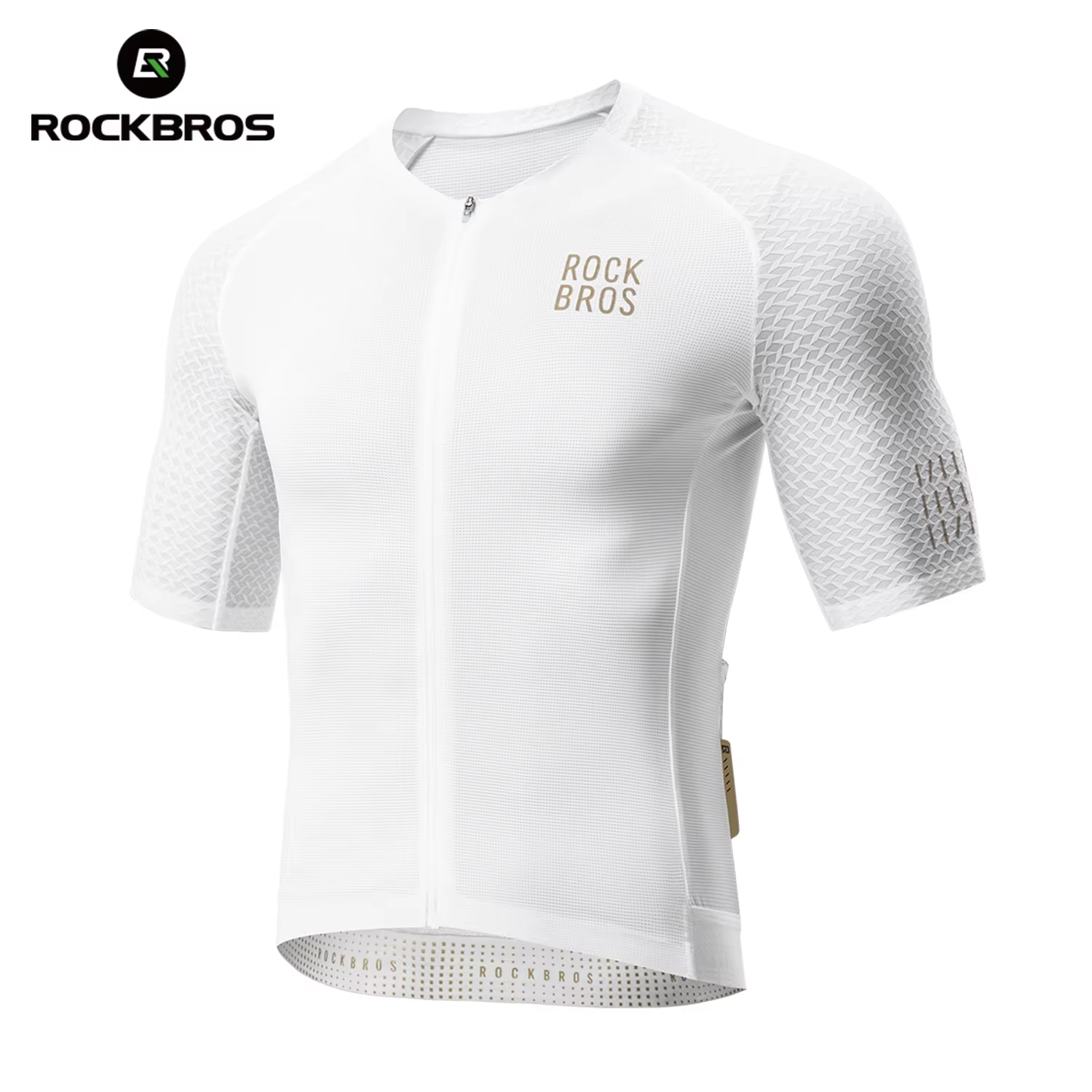 ROCKBROS T-shirt de cyclisme respirant à manches courtes pour homme – Vêtement de vélo d'été pour le