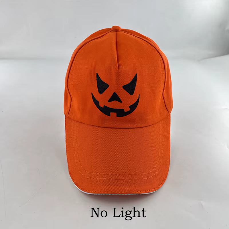 Casquettes d'Halloween en forme de citrouille – Casquette de baseball orange fantaisie pour adultes 
