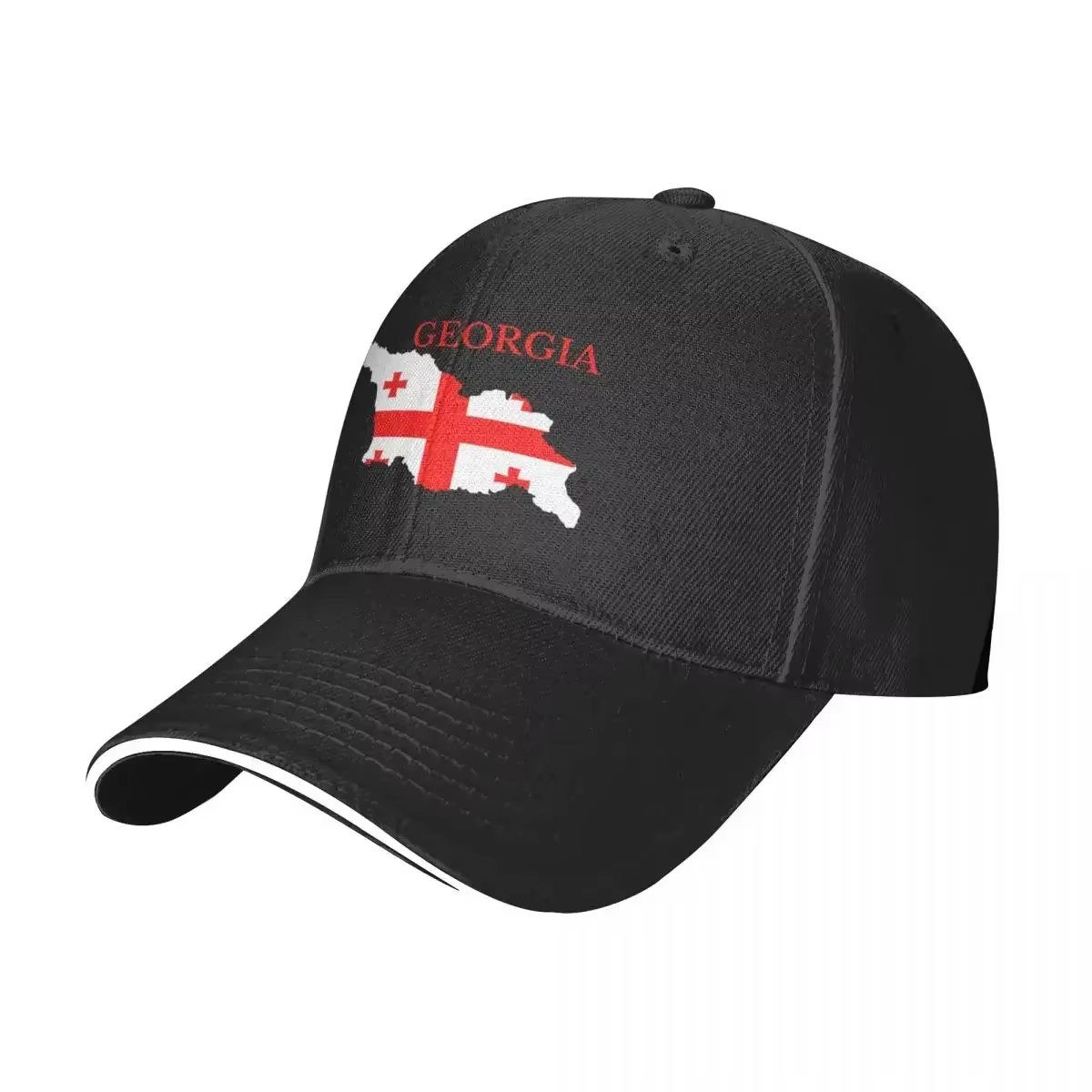 Casquette de baseball de l'État de Géorgie, motif drapeau et carte, pour l'été, la chasse, le campin