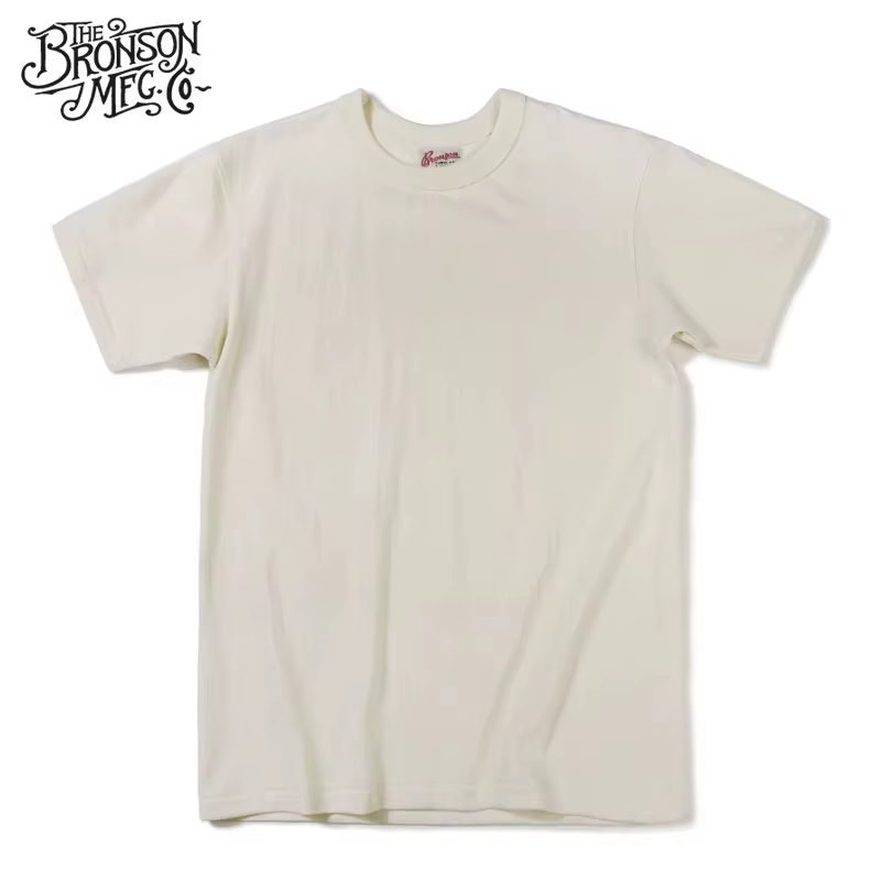 Bronson T-shirt tubulaire sans couture léger T-shirts de base unis pour hommes d'été