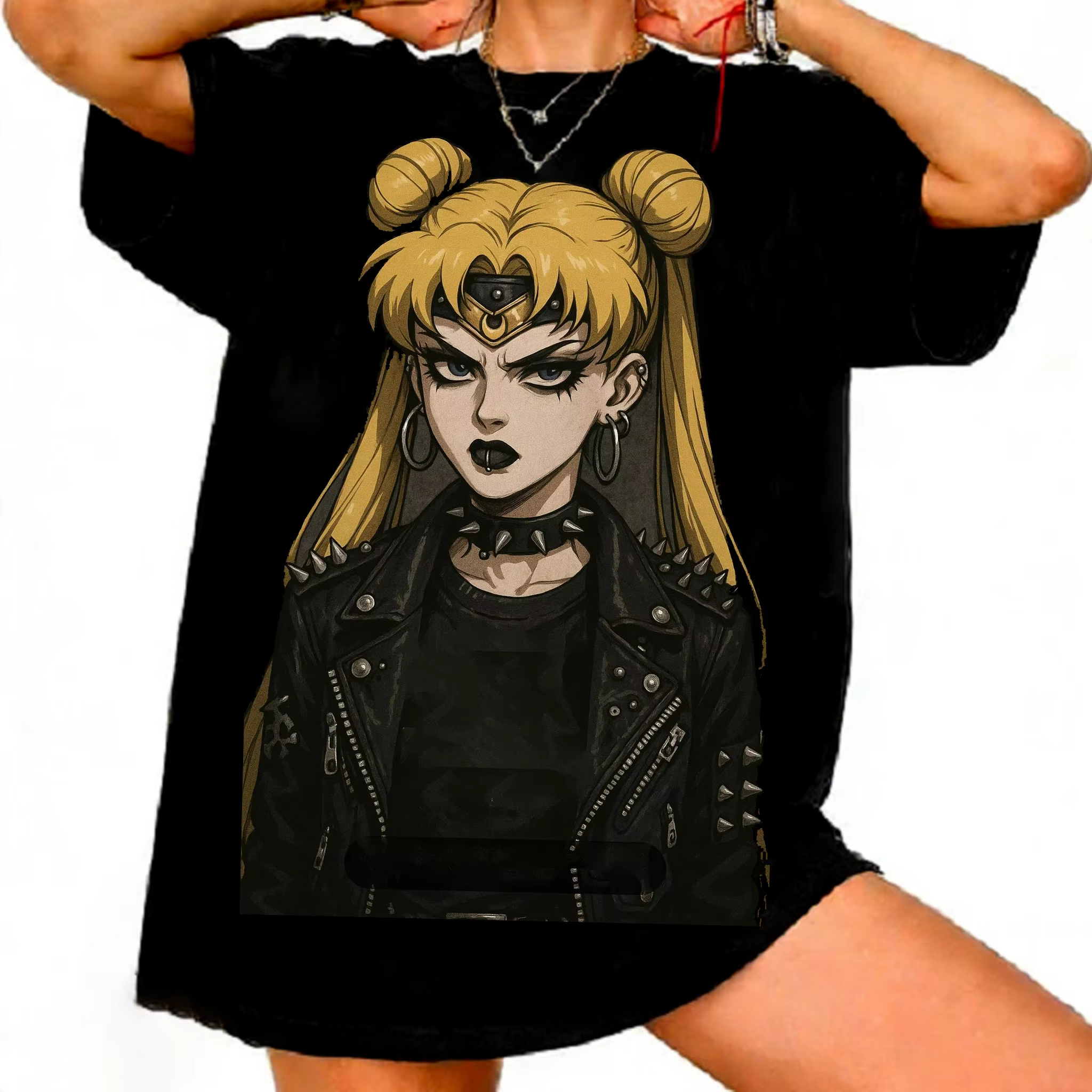 T-shirt graphique rétro Anime des années 90 Sailor Moon, style mode été 2026, décontracté urbain Y2K