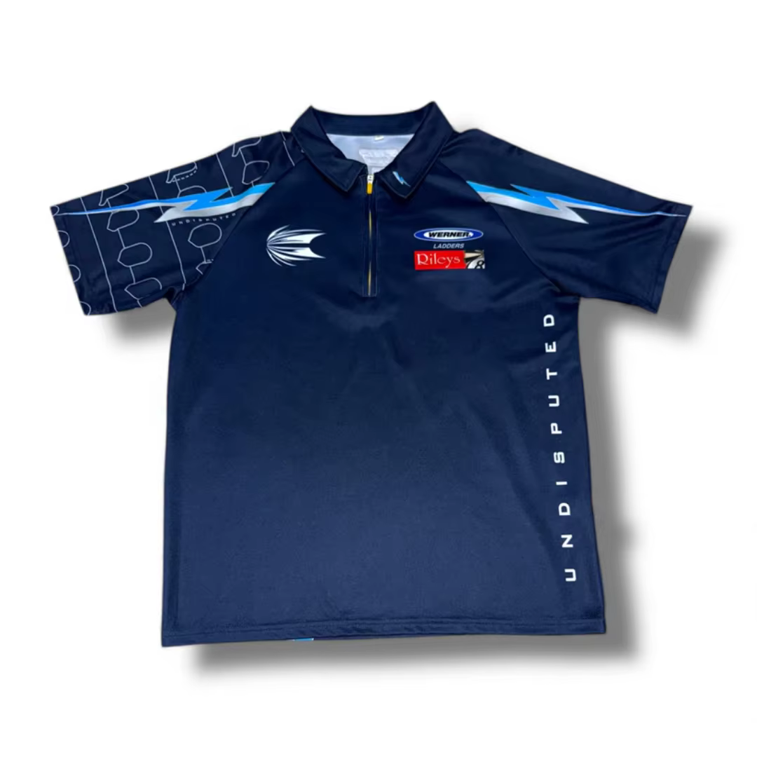 T-shirt de sport à séchage rapide pour homme, avec signature Phil Taylor, pour le dart, vêtements po