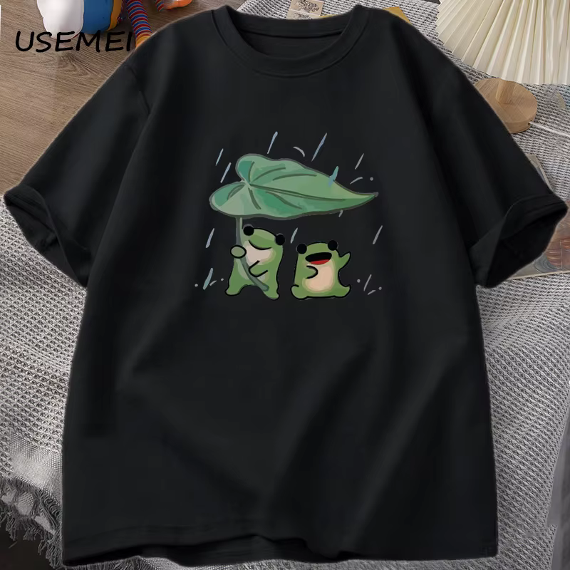 T-shirt manches courtes homme et femme, streetwear, humoristique et romantique, en coton