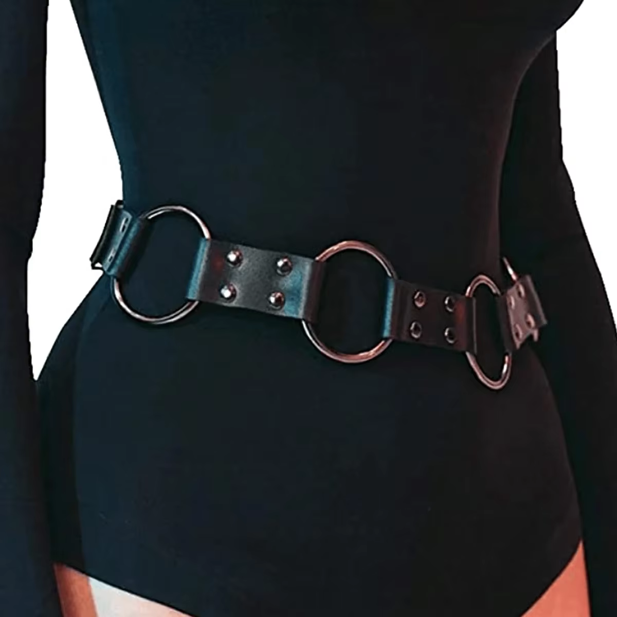Ceinture de taille en cuir Pu pour femmes, bretelles à la mode, décor Punk, sangles de ceinture, acc