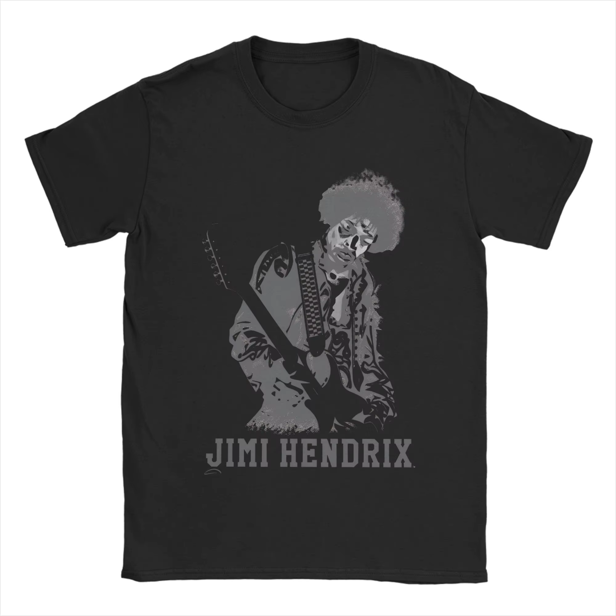 T-Shirt en coton Jimi Hendrix pour homme, classique, respirant, nouveauté, grande taille, vêtements 