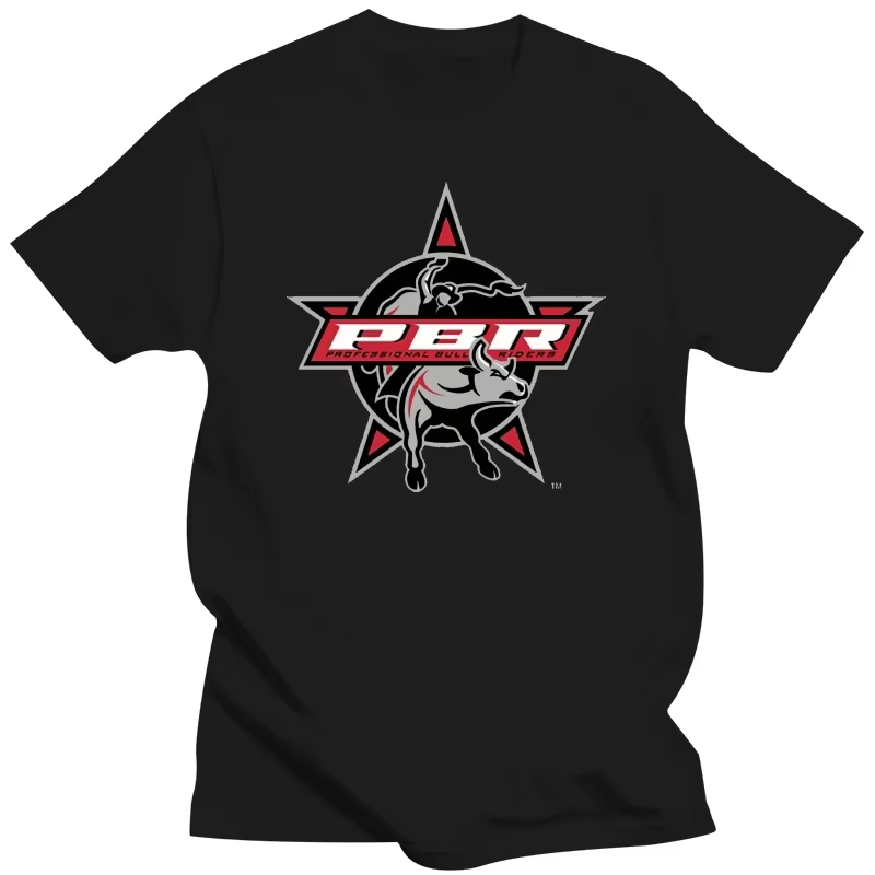 T-shirt PBR Professional Bull Riders Hell Hooves Western Rodeo Riding Heavyweight Fashion Col Rond M