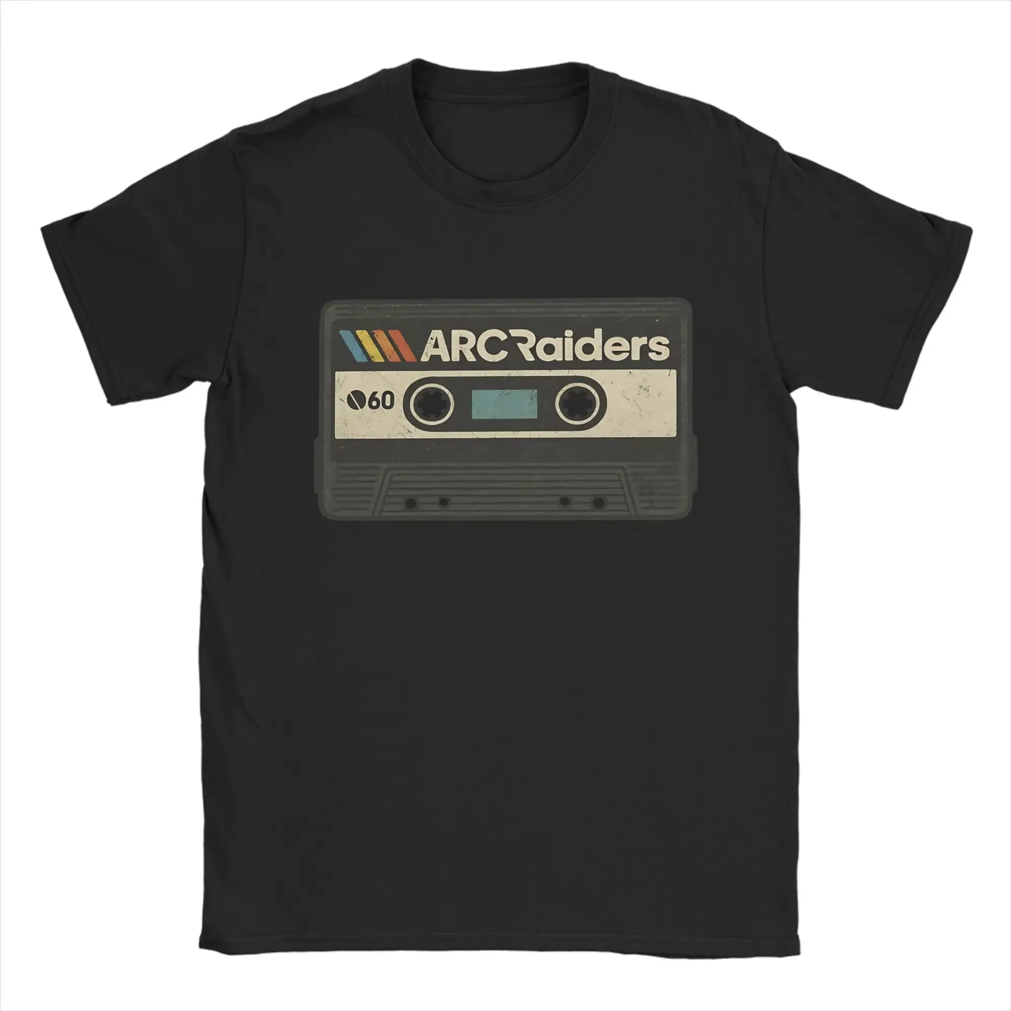 Nouveauté T-Shirts ARC Raiders Cassette t-shirt hommes femmes imprimer coton col rond T-Shirts à man