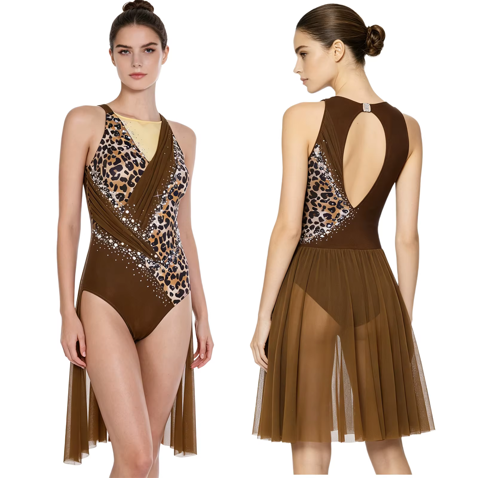 Costume de danse latine Samba Rumba pour femmes, sans manches, dos nu, body froncé, élégant, justauc