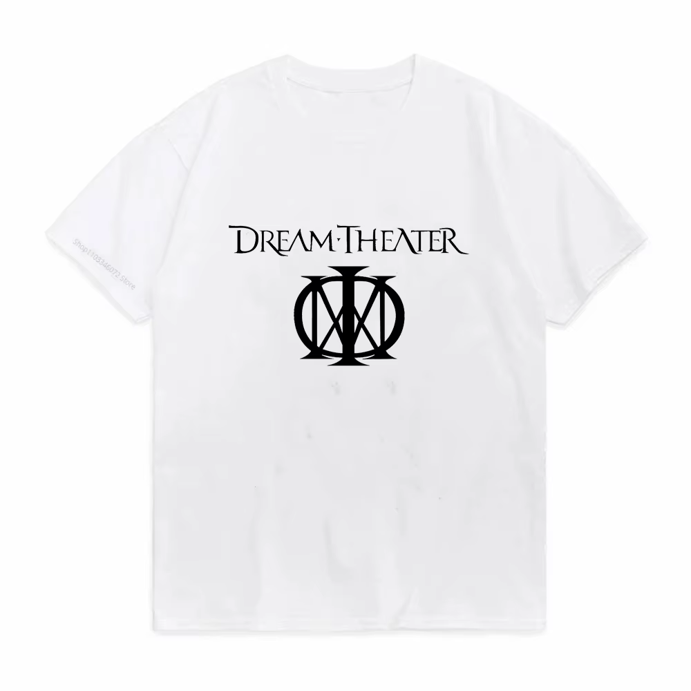 T-shirt à manches courtes pour hommes, 100% coton, avec Logo Dream Theater, Cool, Hip Hop, Streetwea
