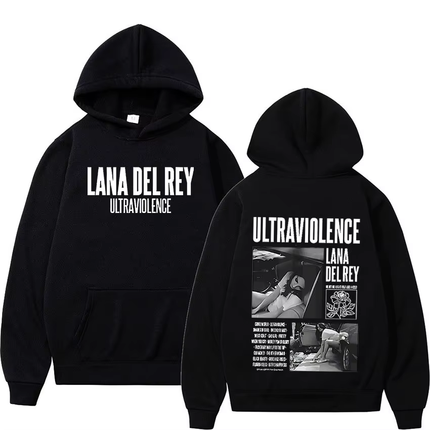 Lana Del Rey Singer Hip Hop Hoodie pour hommes et femmes, pull décontracté, sweat à capuche, streetw