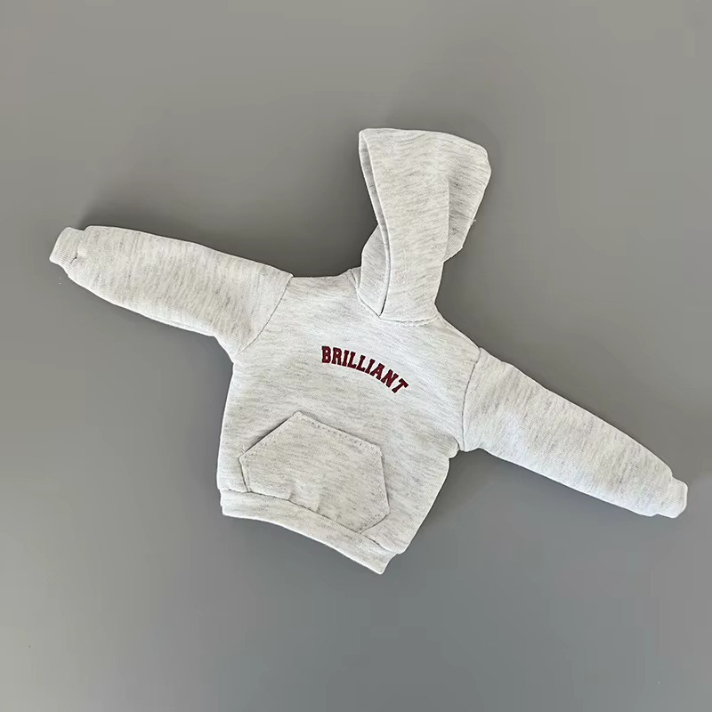 DLBell Blyth vêtements à capuche gris tendance lettre imprimer Streetwear pull décontracté sweat pou