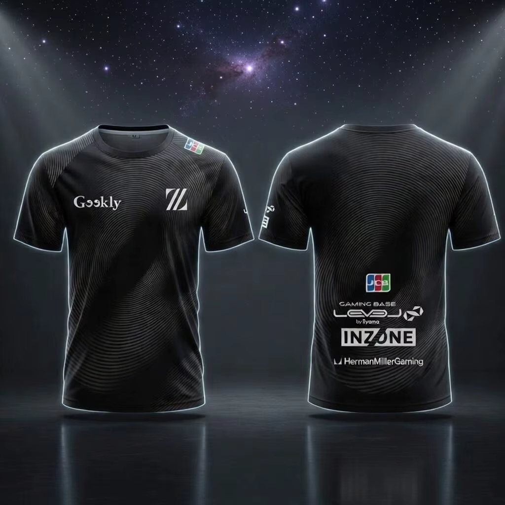ZETA DIVISION Uniformes d'équipe d'e-sport, t-shirts d'été respirants et à séchage rapide pour les j