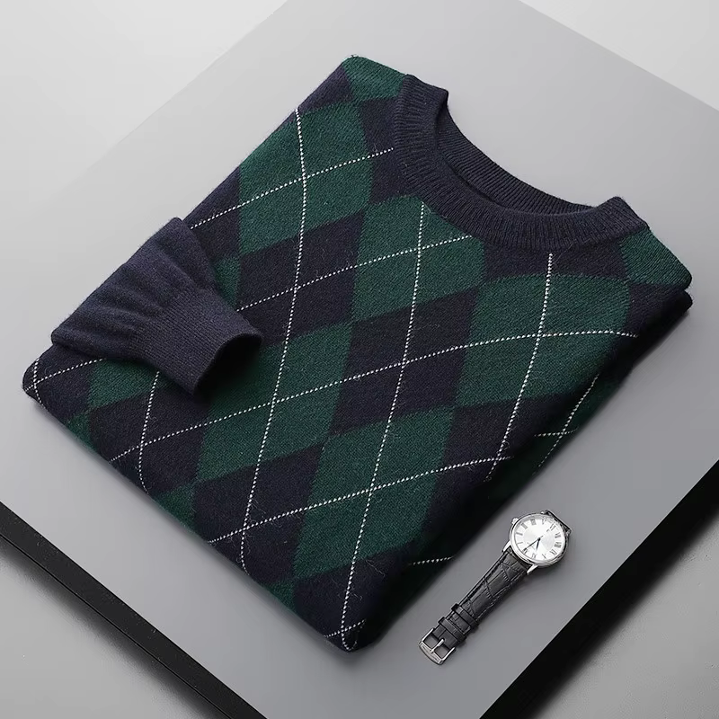Nouveau pull en cachemire haut de gamme pour hommes en hiver
