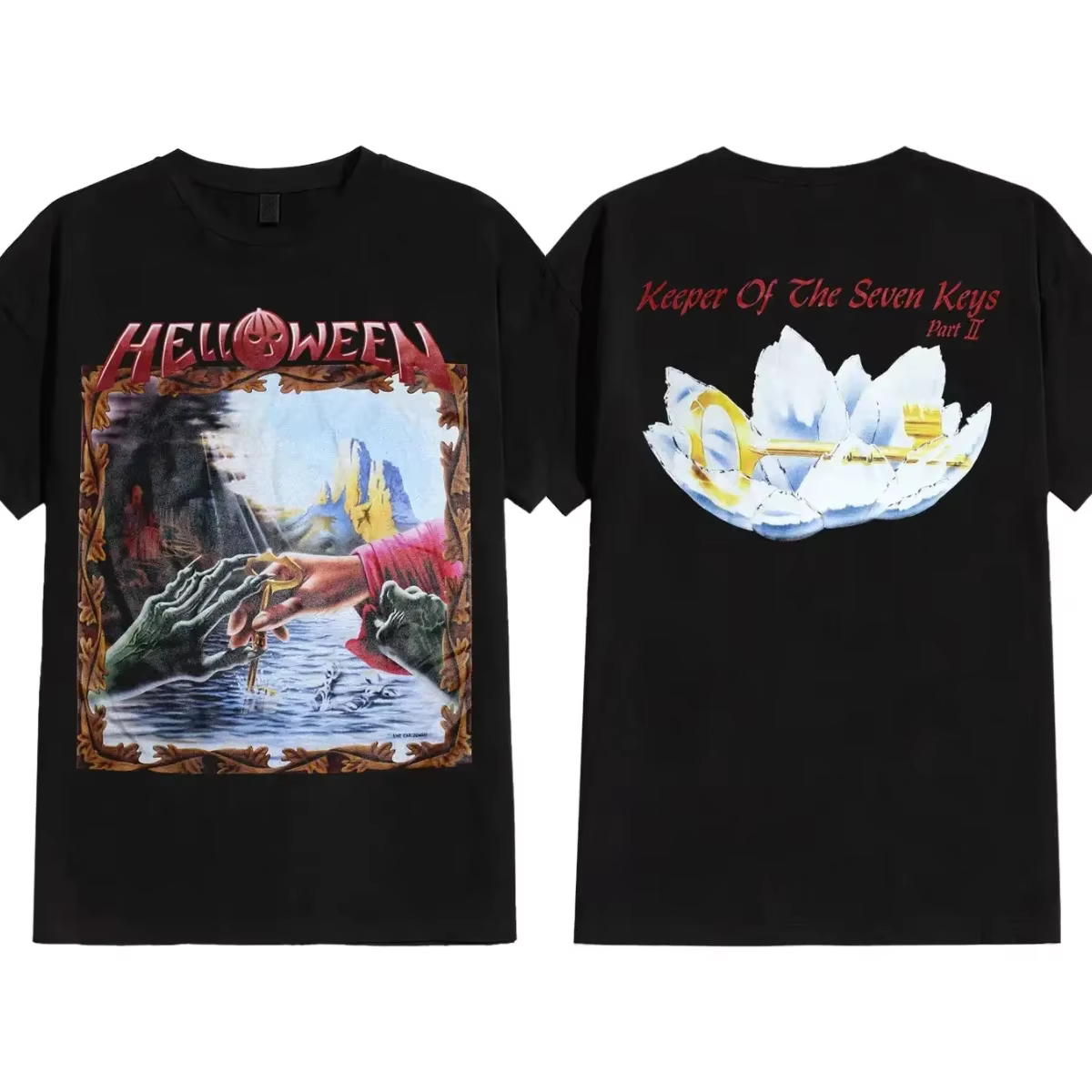 Bande de métal lourd Helloween World Tour Merch T-shirt femmes hommes T-Shirt à manches courtes déco