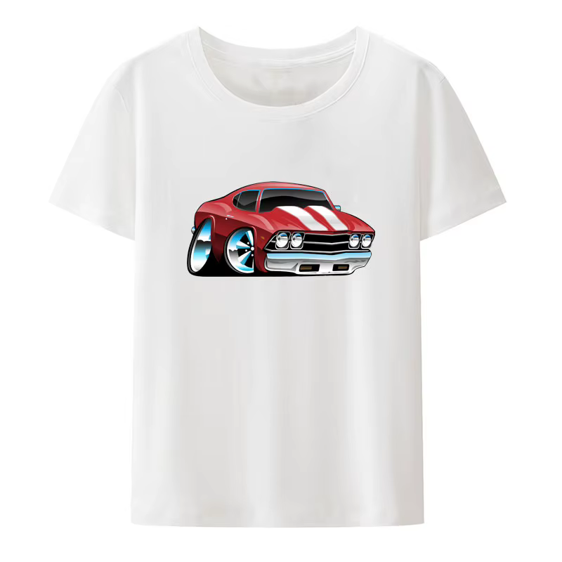 1970 Chevelle Muscle Car t-shirt classique amateur de voiture décontracté imprimé t-shirt hommes fem
