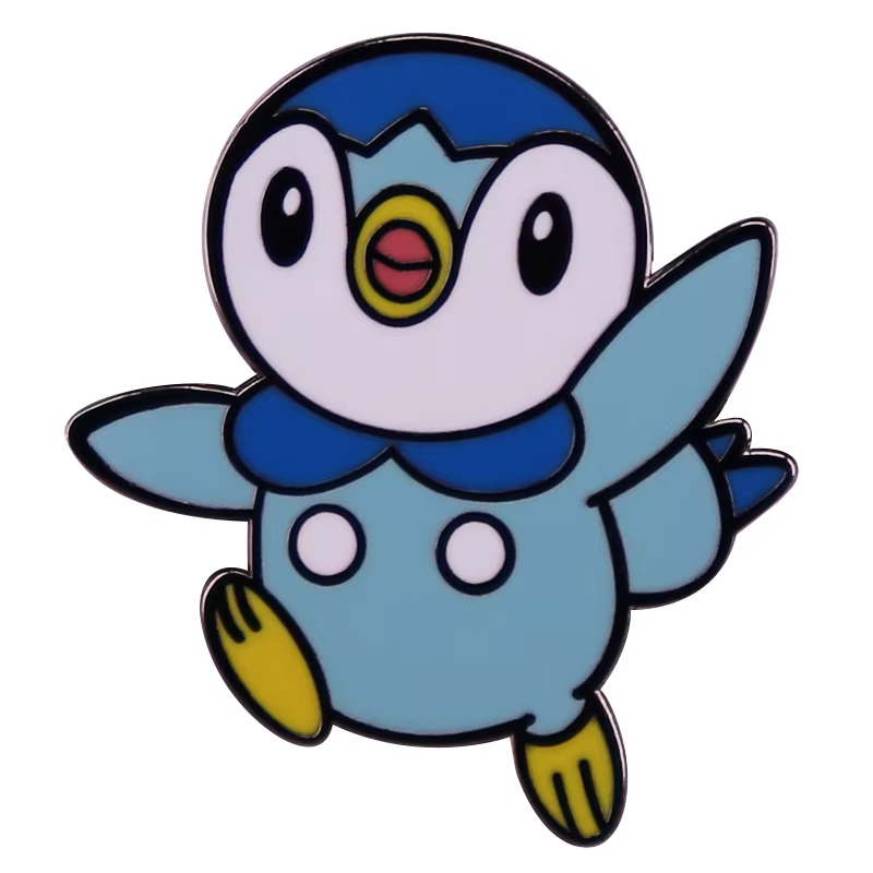 Épingles à revers Pokemon Piplup, sac à dos en jean, broche en émail pour femmes, bijoux à la mode, 