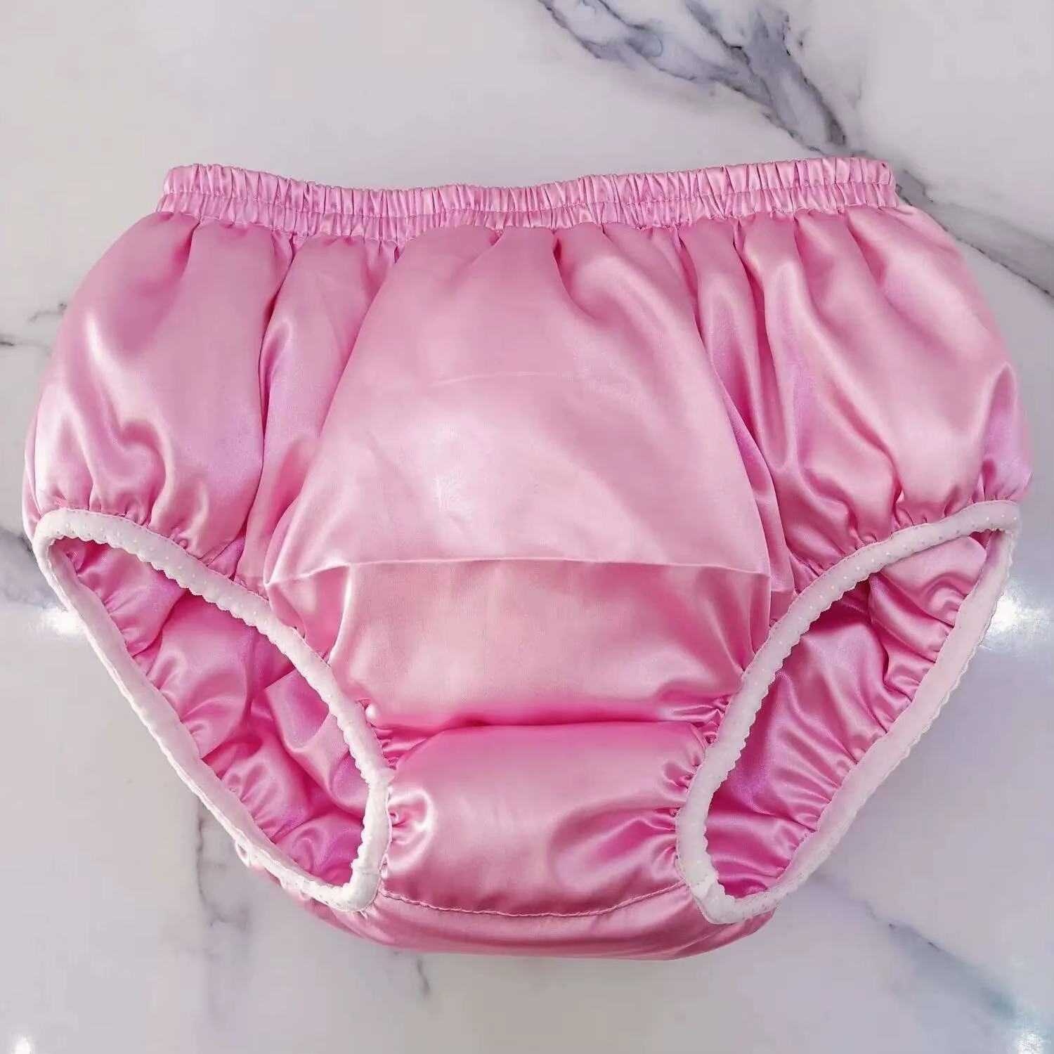 Sous-vêtements pour hommes grandes tailles, lingerie douce et soyeuse, en coton fin et satin de soie