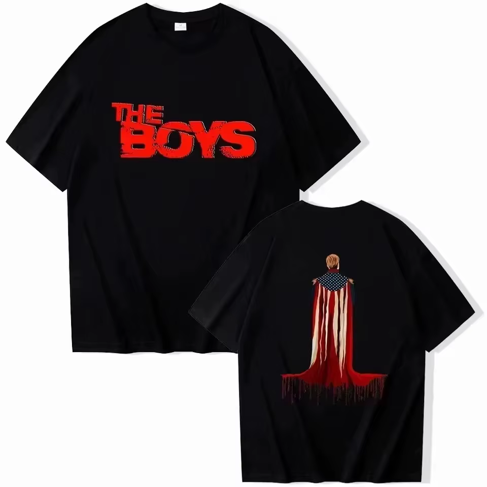 T-shirt The Homelander The Boys Saison 5 The Boyz Merch 2026 Été Homme Femme Coton Oversize Conforta