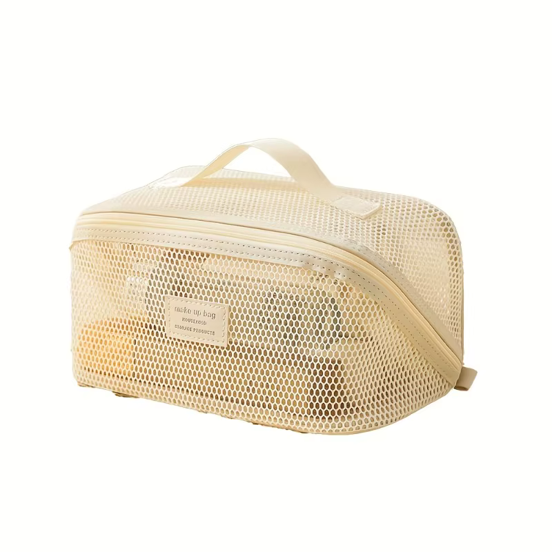 Sac de rangement de maquillage de luxe, trousse de toilette de voyage pour femme avec fermeture écla