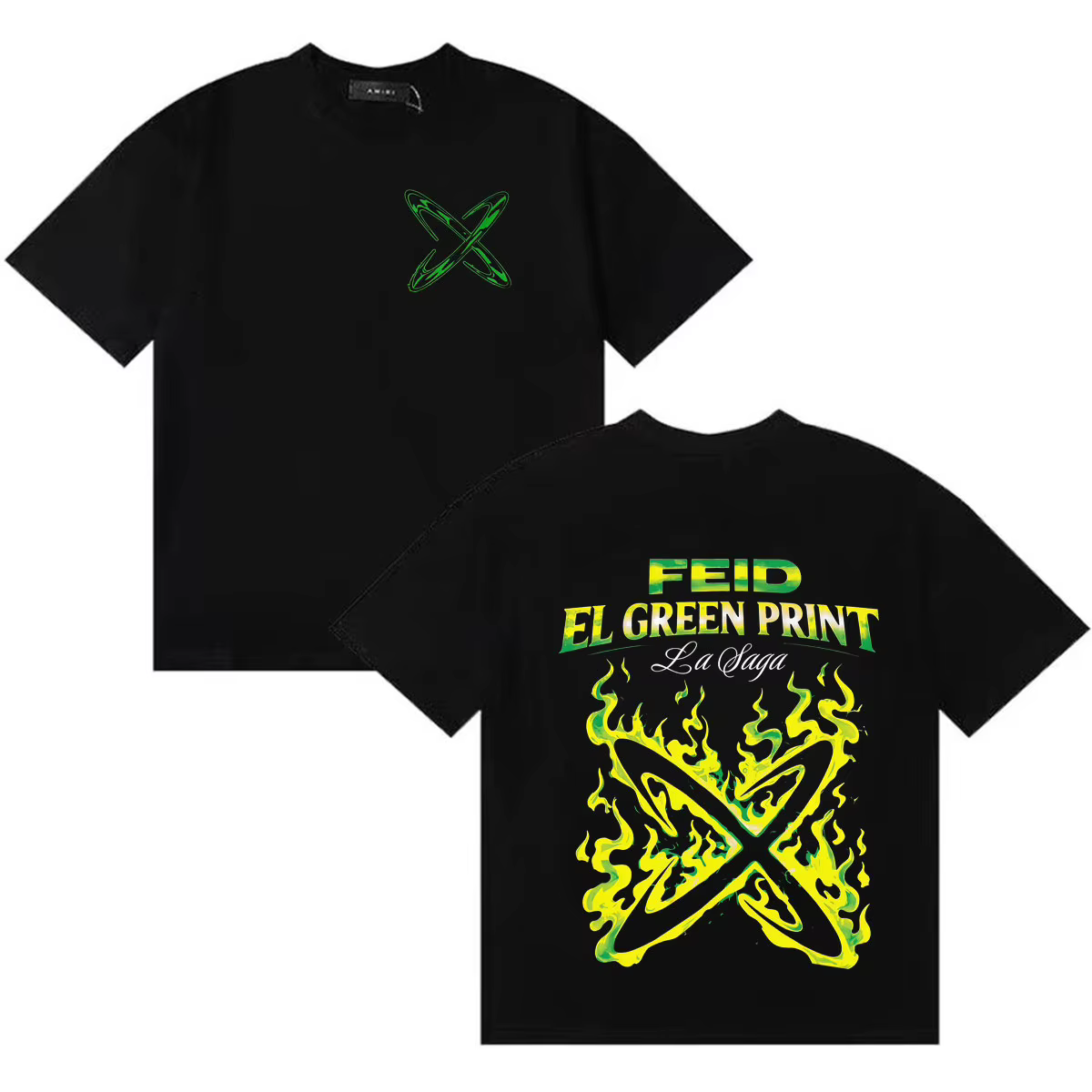 T-shirt graphique imprimé Feid El Green, nouveau design, mode homme femme 2026, T-shirt vintage Y2K,