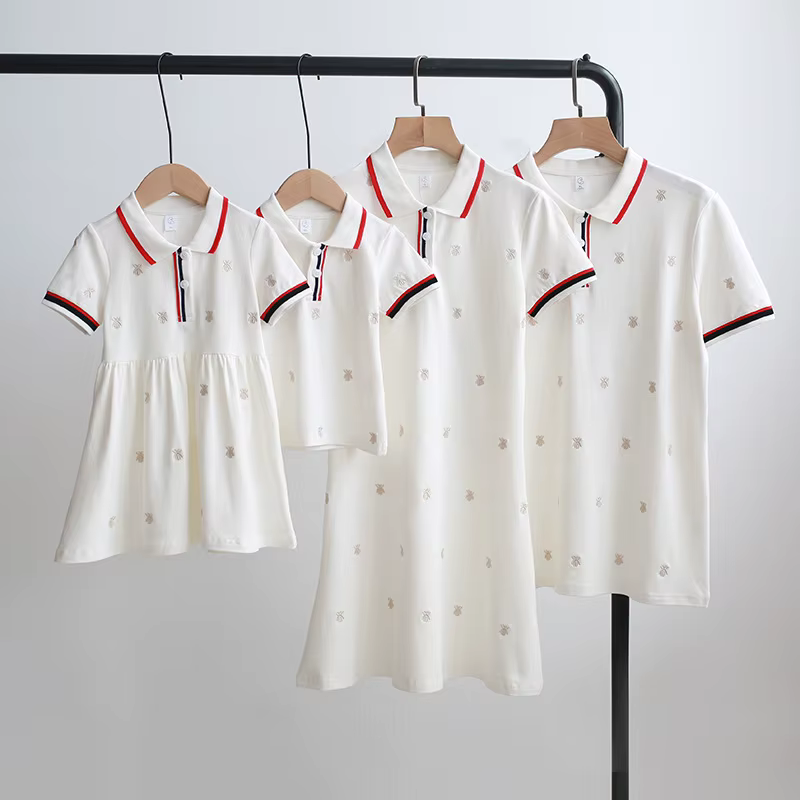 Tenues de famille assorties pour mère et fille, robes papa et fils, chemises père et bébé, vêtements
