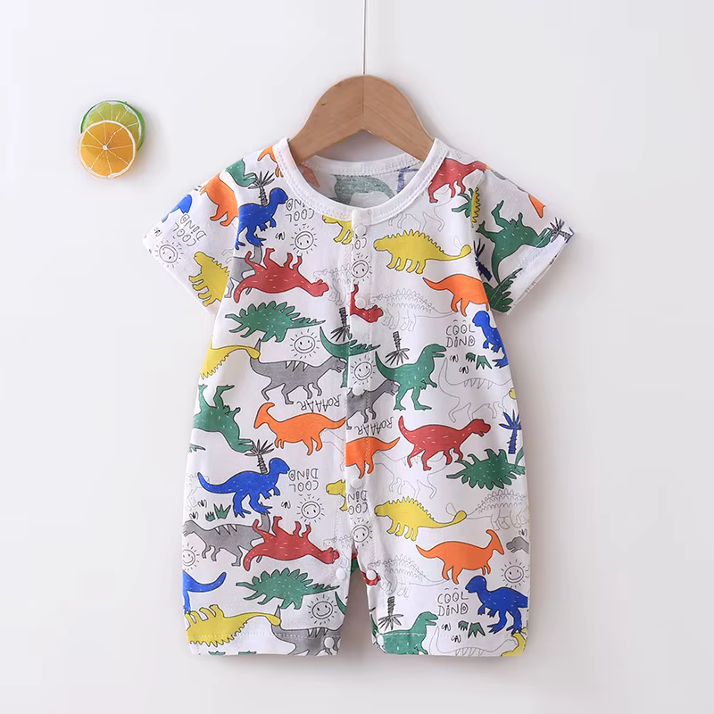 Vêtements pour nouveau-né garçon et fille, body en coton, barboteuse d'été à manches courtes, vêteme