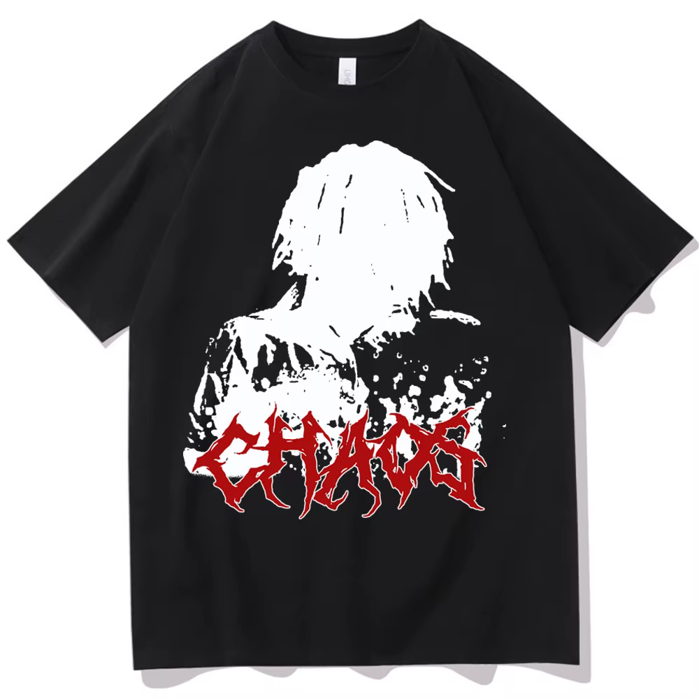 Ken Carson More Chaos Album 2025 T-shirt Harajuku col rond chemise décontractée cadeau