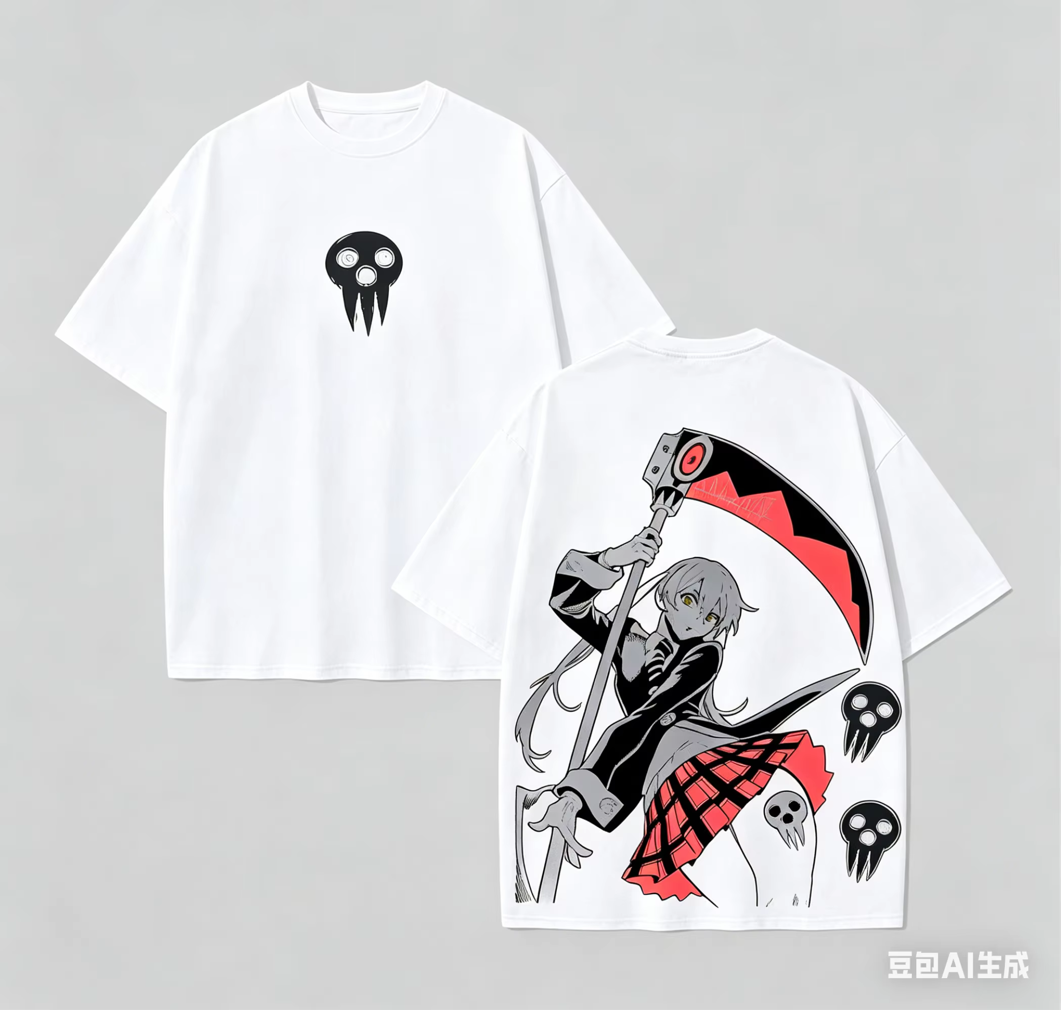 T-shirt en coton Soul Eater, nouveau modèle, vêtements de personnalité, vêtements surdimensionnés to