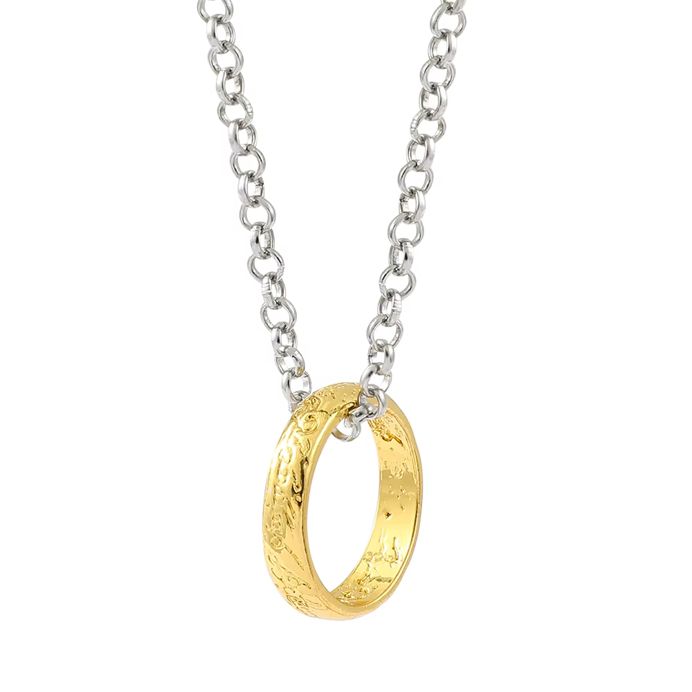 Ensemble Collier et Pendentif Le Seigneur des Anneaux pour Cosplay – Style Simple et Tendance – Acce