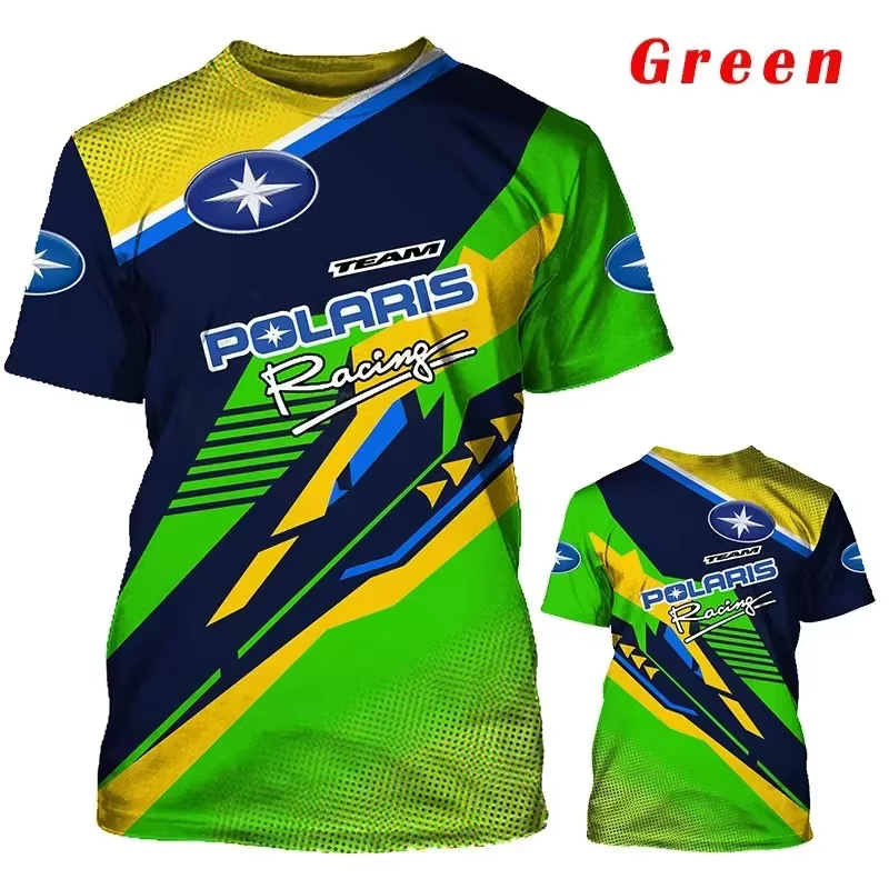 T-shirt de course avec Logo Polaris imprimé en 3D pour hommes, Cool, neutre, équipe de course, avec 