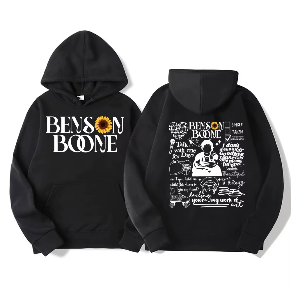 Benson Boone American Heart Tour 2025 sweat à capuche hommes femmes mode Hip Hop sweat à capuche Fan