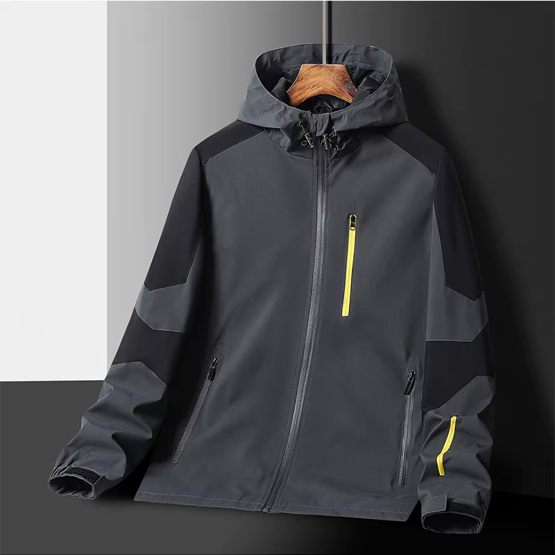 Veste d'extérieur urbaine pour enfants, Version Design à capuche de la mode ample, tissu imperméable