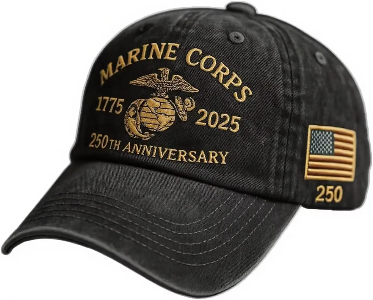 Casquette de baseball Marine Corps 250e anniversaire pour hommes, casquette de vétéran marin rétro r