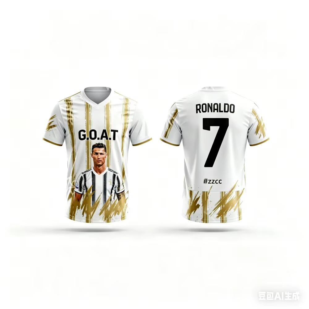 T-shirt Homme Ronaldinho Commémoratif Imprimé 3D Sport Séchage Rapide Respirant Entraînement Extérie