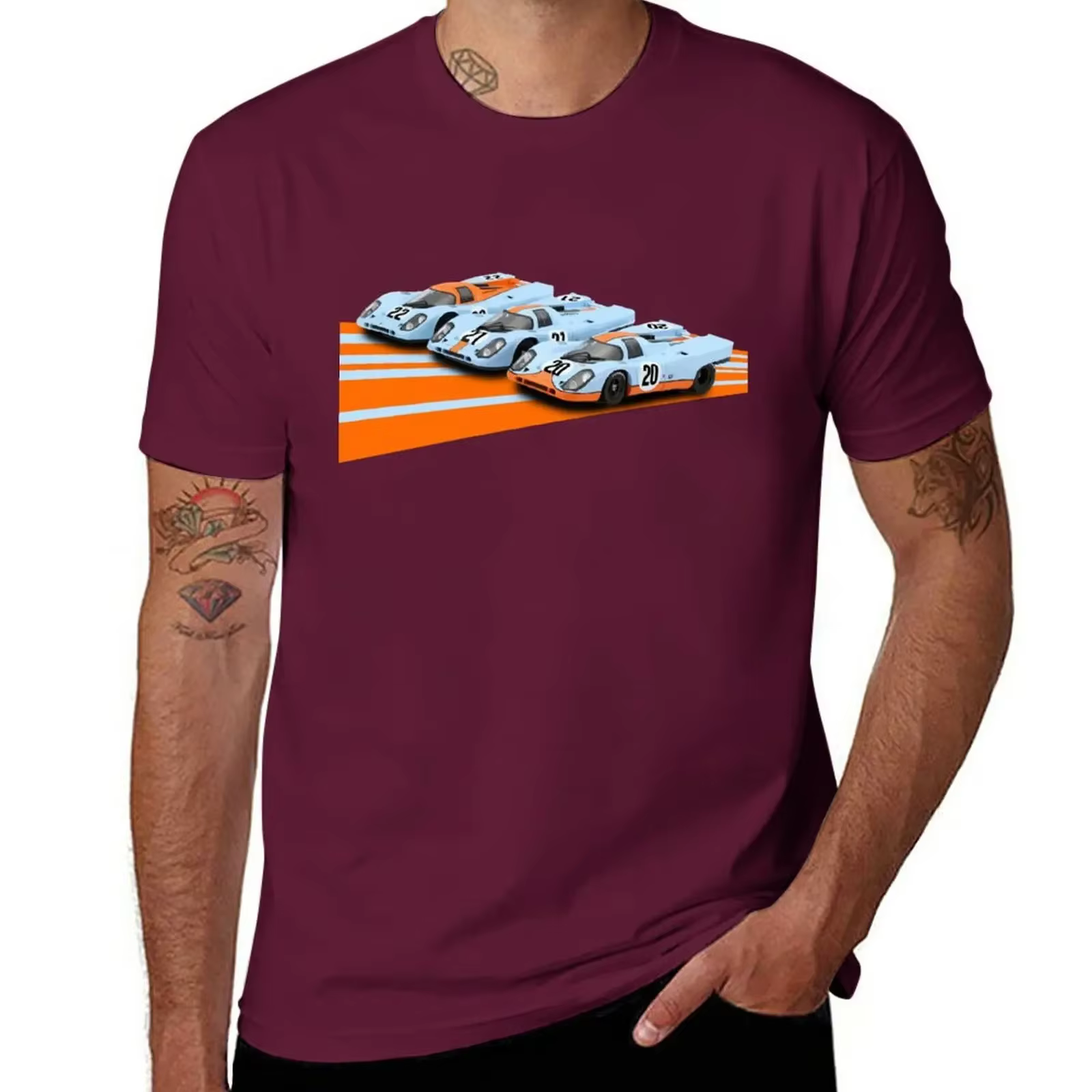 PORSCH-Sweat-shirt graphique et humoristique pour homme, haut lourd avec imprimé de dessin animé, n 