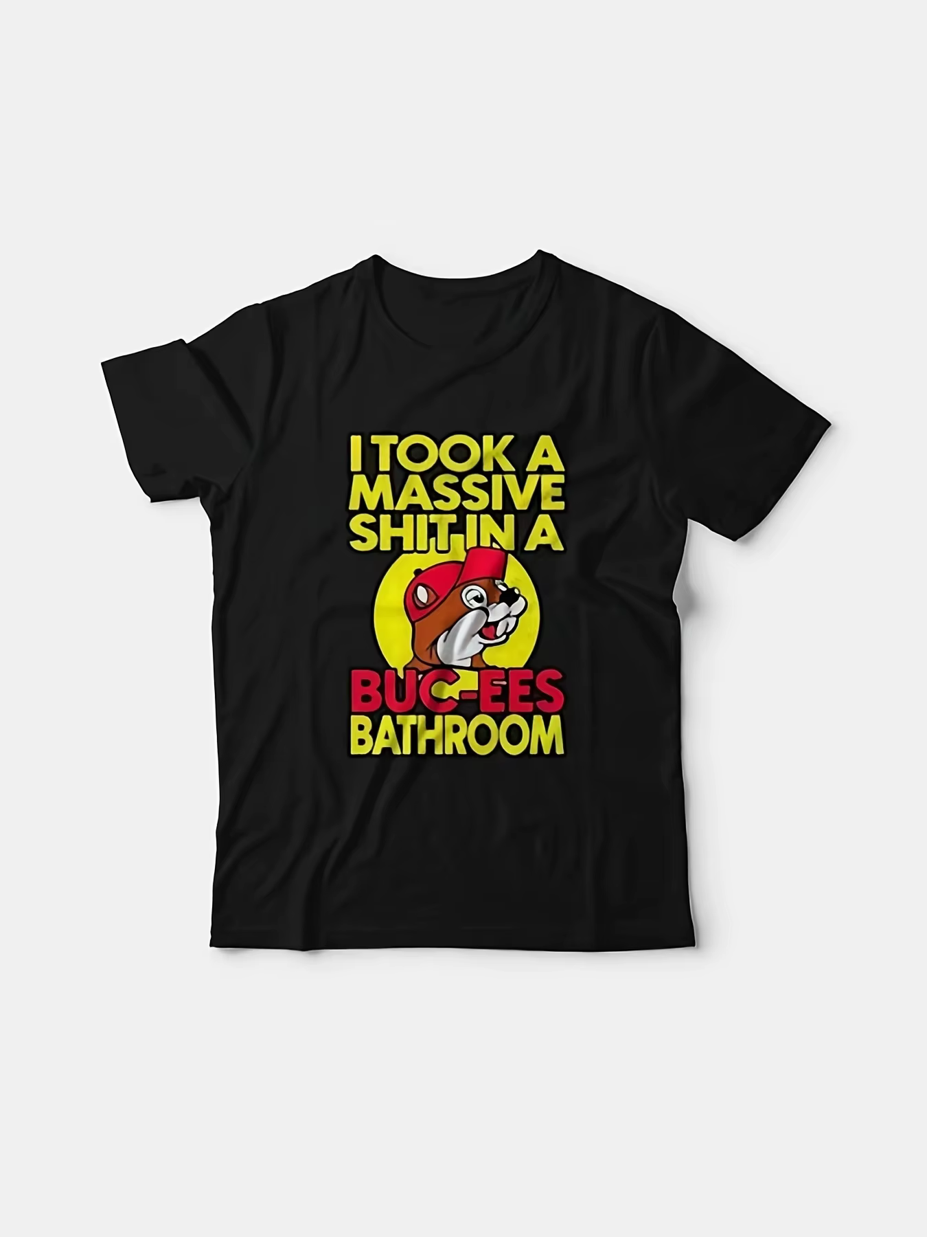 T-shirt imprimé I'm in Buc Ees Bathroom pour hommes et garçons, style classique, col rond