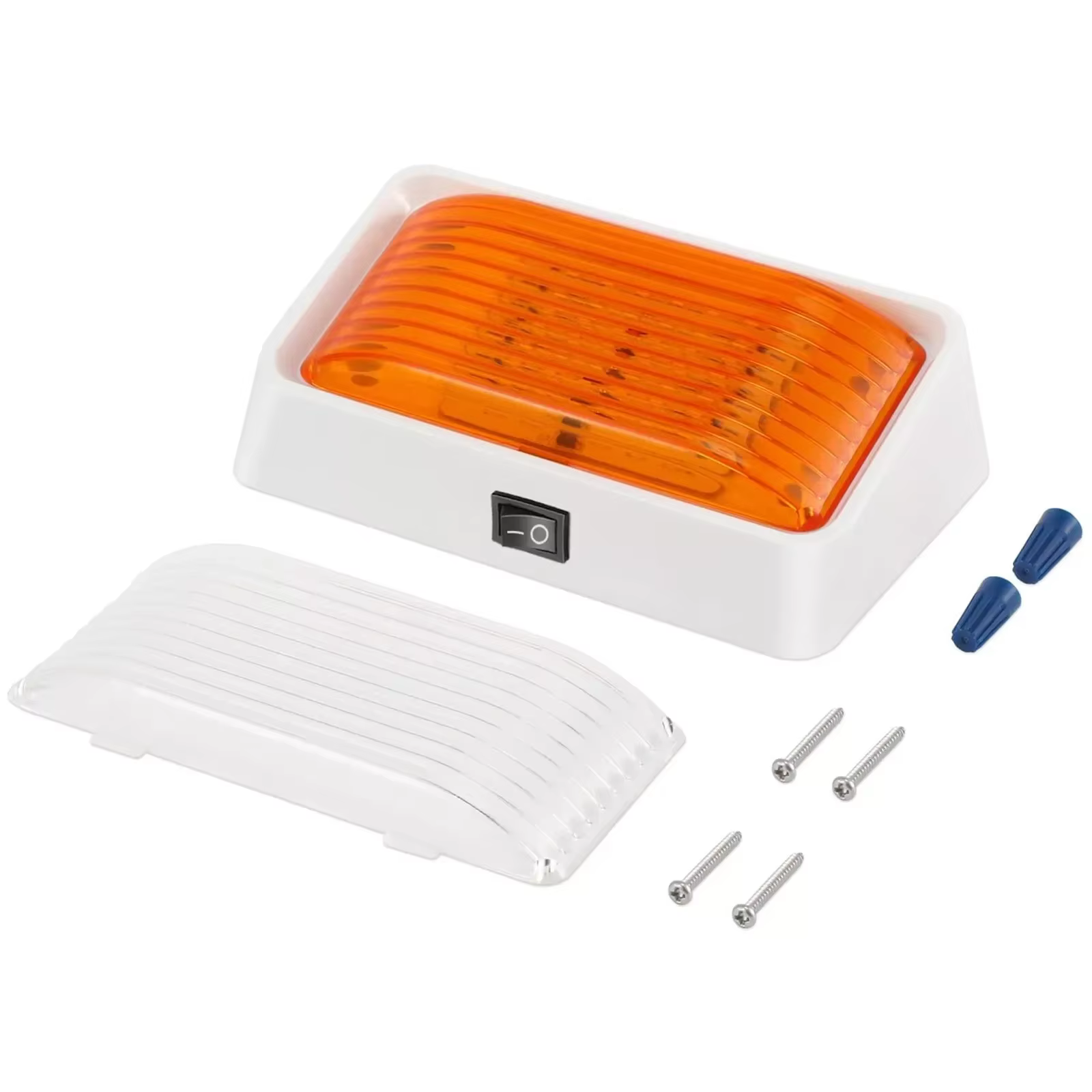 1 ensemble 12V camping-car Van accessoires LED porche lumière lampes avec interrupteur étanche mur c