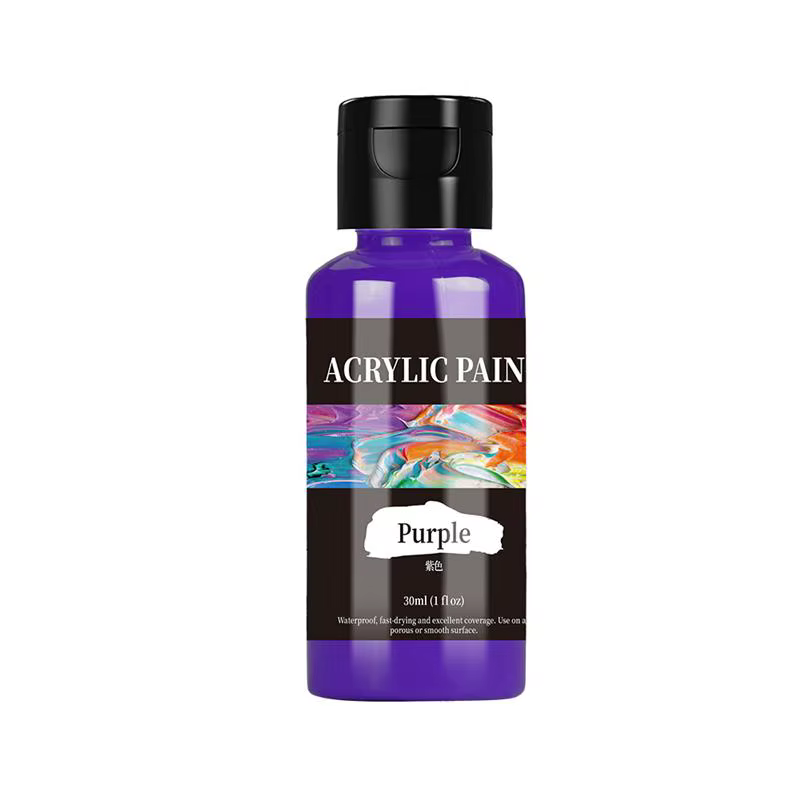 Peinture Acrylique Colorée de Haute Qualité, 30 ml/Bouteille, Colorant pour Tissu, Vêtements, Peintu