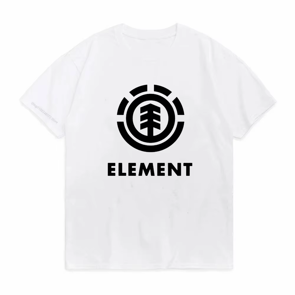 T-shirt à manches courtes en coton pour hommes, avec table de périodes des éléments, sur le thème de