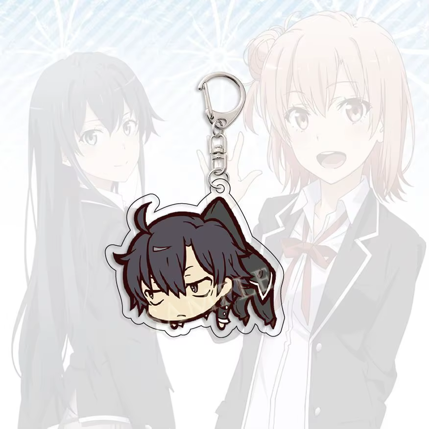 My Teen Romantic Comedy SNAFU Cosplay Acrylique Keychain Pendant, Backpack Game Gift